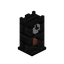 Ebony Fancy Clock