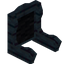 Black Ancient Fancy Seat Back