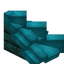 Light Blue Longer Roof (Warped)