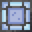 Ornate Light Blue Stained Glass Pane