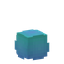 Cyan and Blue Easter Egg