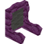 Light Gray Pink Bioshroom Fancy Seat Back