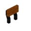 Orange Ebony Raised Seat Back