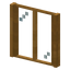 Rectangle Stripped Palm Window