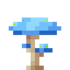 Light Blue Shimmering Mushroom