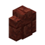 Cracked Red Rock Brick Wall