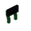 Black Green Enchanted Raised Seat Back