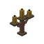 Exposed Yellow Copper Candelabra