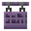 Mauve Hanging Sign