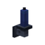 Blue Iron Wall Candle