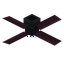 Crimson Dark Ceiling Fan