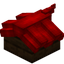 Red Longer Top Roof Block (Dark Oak)