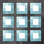Square Leaded Glass Pane