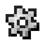 Small Rhodium Plated Palladium Gear
