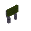 Green Otherplanks Raised Seat Back
