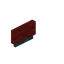 Red Warped Small Seat Back
