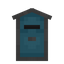 Cyan Letter Box