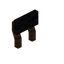 Black Sorting Raised Seat Back