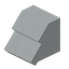 White Concrete Steep Base Roof