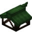 Green Longer Top Flat Roof Block (Framed)