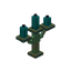 Weathered Cyan Copper Candelabra