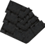 Roof Cap End 67 Grey Slate