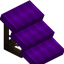 Purple Flat Roof (Framed)