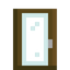 Jungle Bark Glass Door