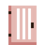 Barred Cherry Door