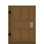 Dual Paneled Spruce Door