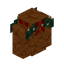 Red Sandstone Wall with Lit Garland (White Lights)