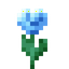 Glimmering Light Blue Flower