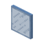 Scratched Light Blue Stained Glass Pane