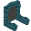 Light Gray Blue Bioshroom Fancy Seat Back
