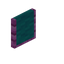 Cyan Pink Bioshroom Flat Seat Back