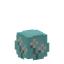 Cyan with White Flowers Easter Egg