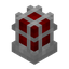 Red Iron Cage Lamp
