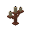 Waxed Copper Candelabra