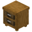 Stripped Palm Double Drawer