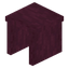 Stripped Crimson Covered Desk