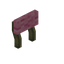 Pink Jinglestem Raised Seat Back