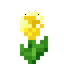 Glimmering Yellow Flower