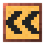 Warning Sign - Double Arrow Left