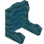 Light Blue Blue Bioshroom Fancy Seat Back