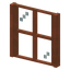 Stripped Acacia Four Pane Window