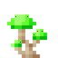 Lime Shimmering Mushroom
