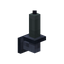 Gray Iron Wall Candle