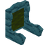 Green Blue Bioshroom Fancy Seat Back