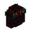 Nether Brick Wall with Lit Garland (White Lights)