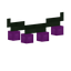 Purple Cube String Lights